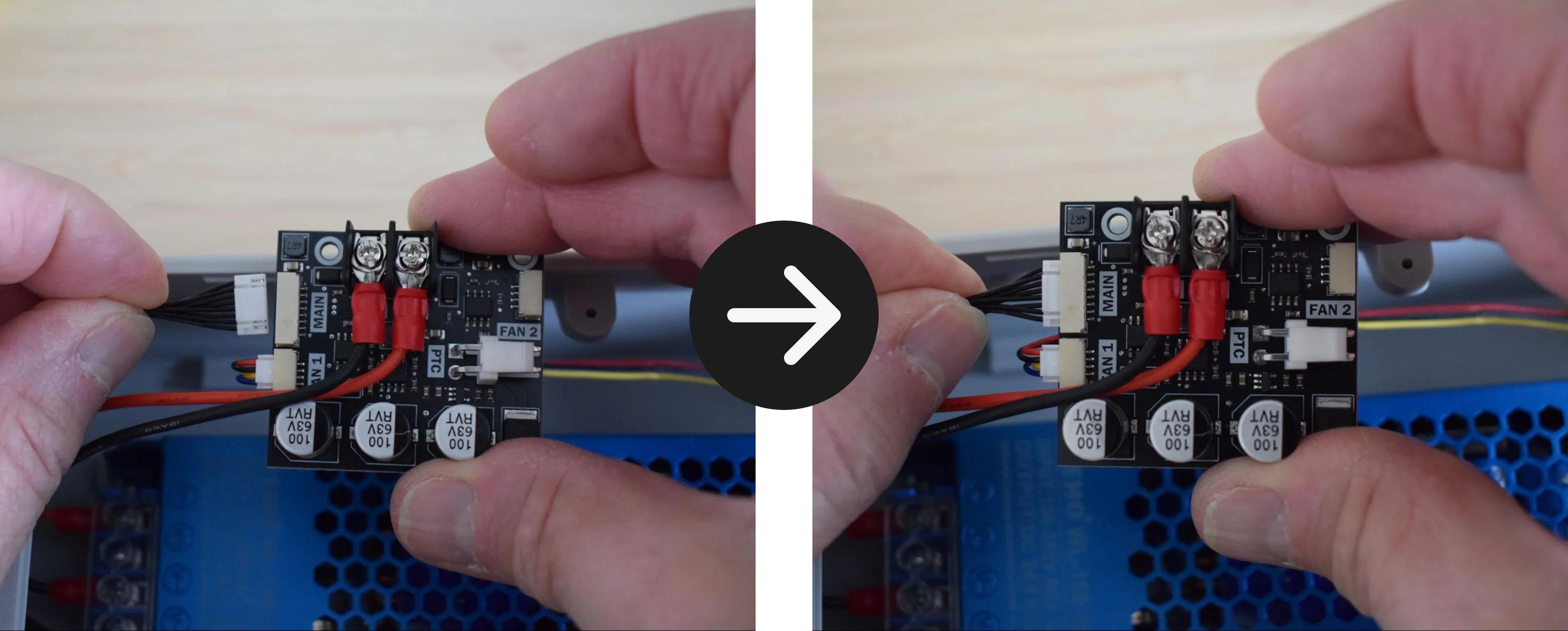 Main cable connection