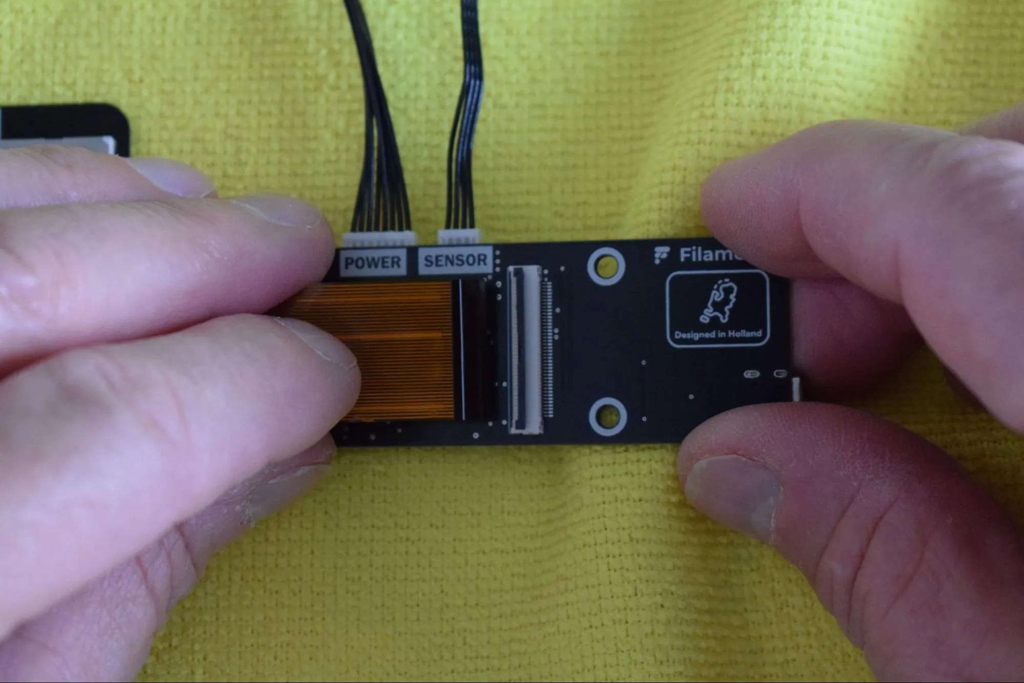 Display cable positioning