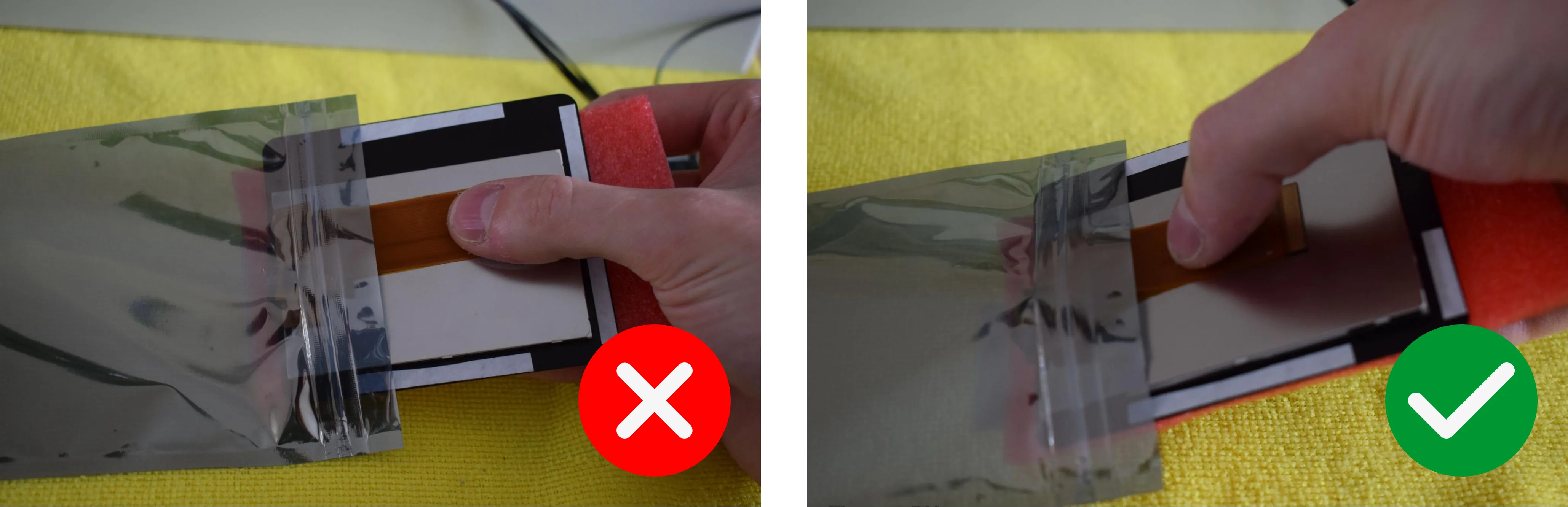 How to handle the display