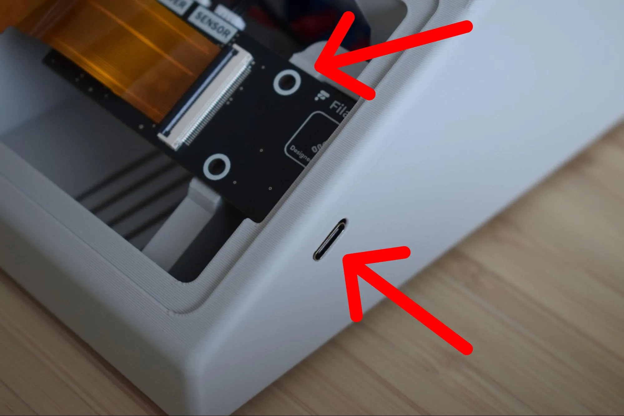 Insert board into housing