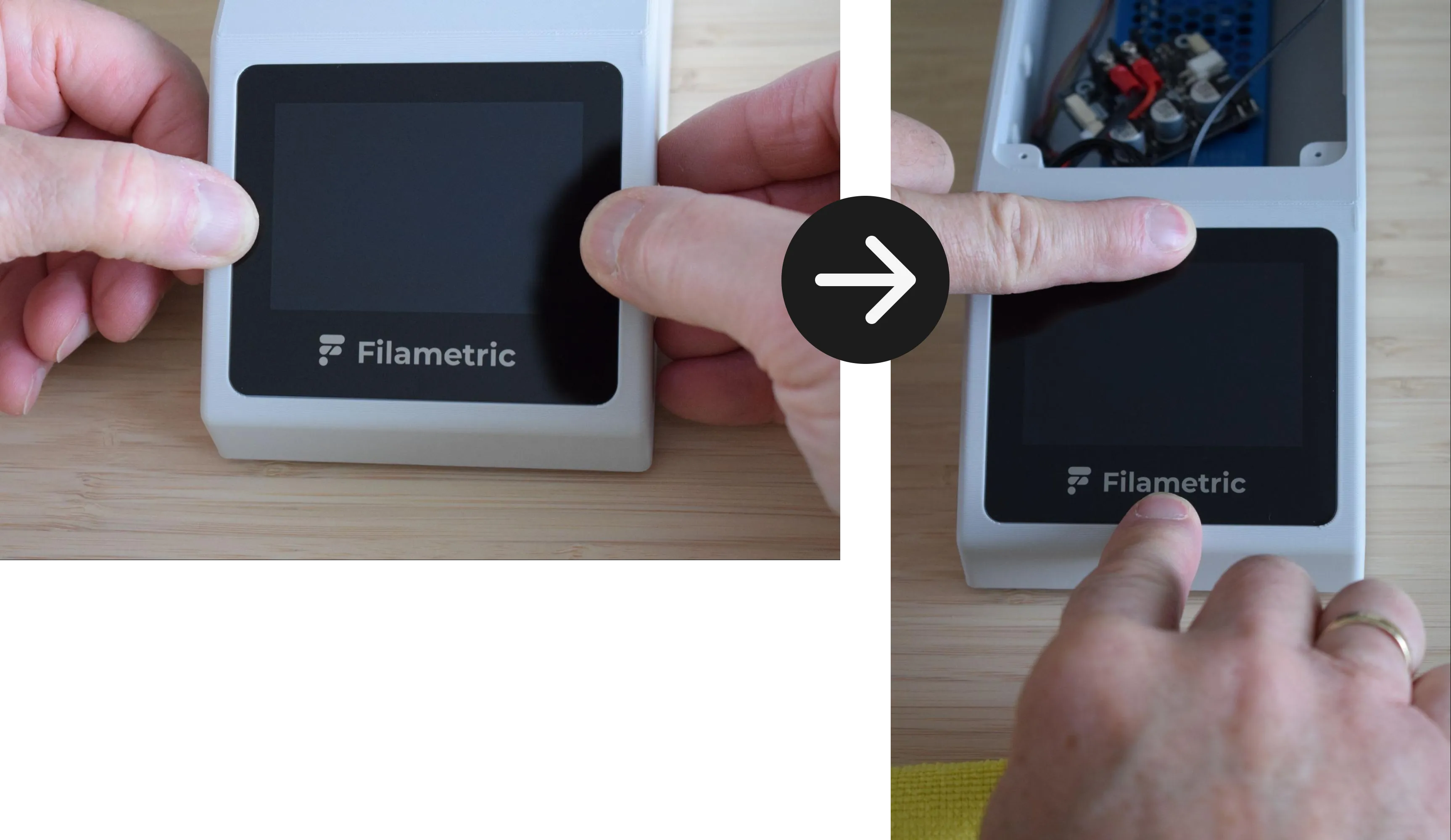 Press display edges